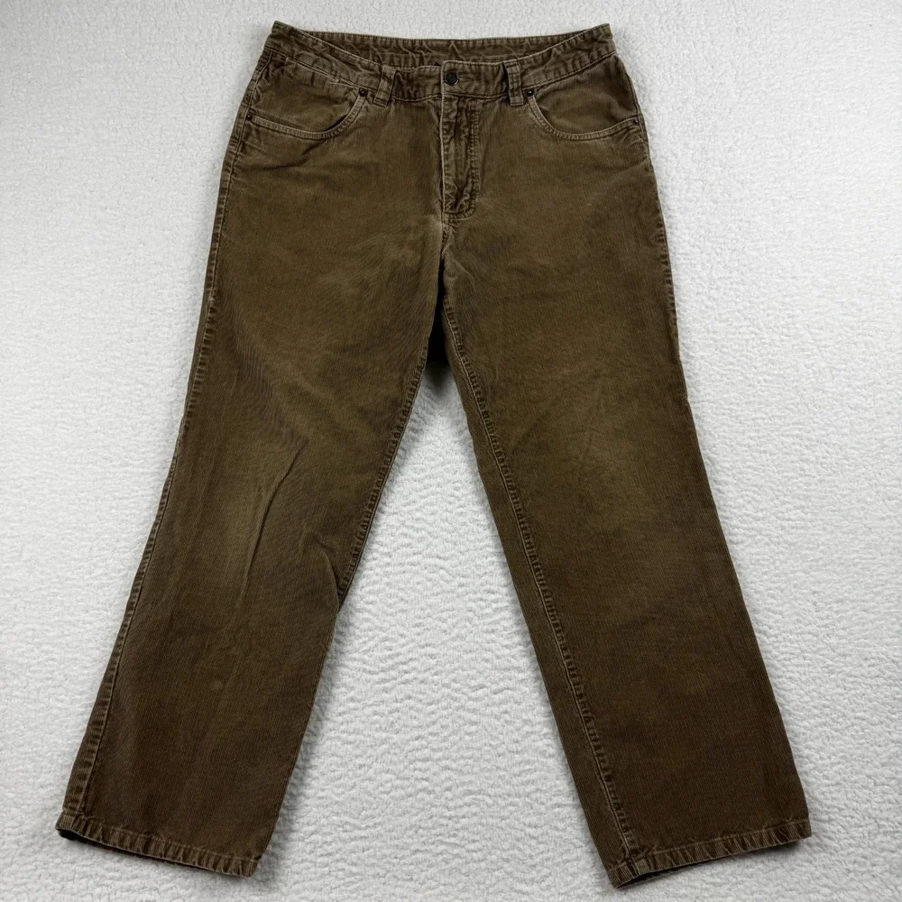 Patagonia Pants Mens 36 Brown Cotton Corduroy Mid Rise Streetwear Straight Leg